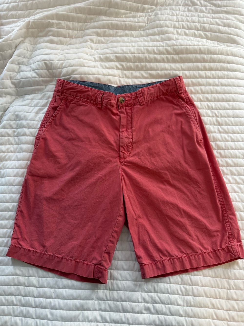 Polo by Ralph Lauren Coral Flat Front Men's Shorts